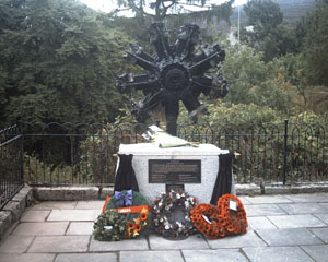 Wreaths laid at the memorial